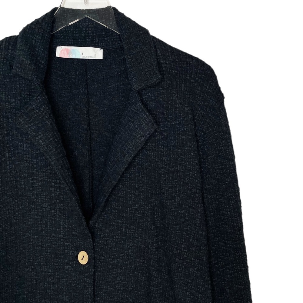 Free People Beach Textured Blazer Black - Picture 4 of 8